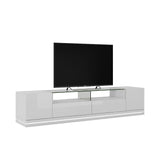 Vanderbilt 85.43" TV Stand in White Gloss 17552 Manhattan Comfort