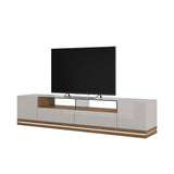 Vanderbilt 85.43" TV Stand in Off White and Maple Cream 17554 Manhattan Comfort