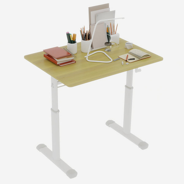 English Elm Adjustable Study Desk – Ergonomic Height-Adjustable Workspace For Kids & Adults, Compact Design W1935P338359