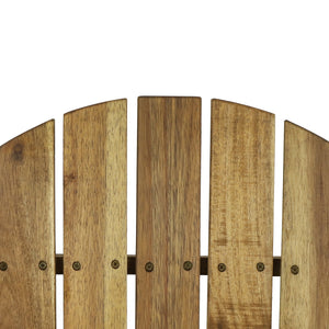 English Elm Christopher Knight Home® - BELLWOOD Adirondack Chair with Folding Design, Rustic Outdoor Wood Seat, Built-In Cup Holder Comfort Natural 37.75 L x 26.75 W x 8.5 H 68940.00