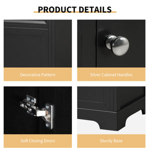English Elm 20" Modern Bathroom Vanity With Soft-Close Door, Adjustable Shelf, Ceramic Sink, Compact Storage Solution N725P351848B