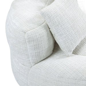 English Elm Lazy Sofa Oversized Ergonomic Bean Bag Lounger with High Wrap Back, Plush Chenille Foam Comfort for Living Room, Bedroom, Office Beige W395P252048