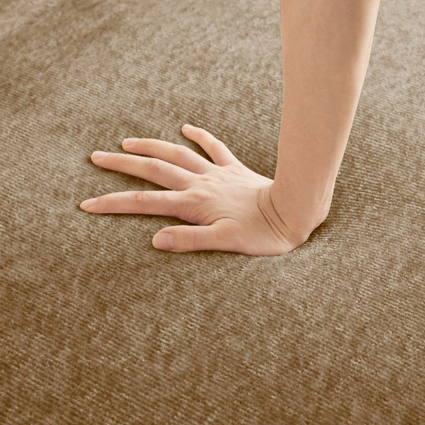 English Elm Harrison Modular Velvet Sofa – Luxurious Brown Sectional With Cloud-Like Comfort & Flexibility W3041P386564