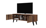 Manhattan Comfort Doyers Mid-Century Modern TV Stand Nut Brown 175AMC174