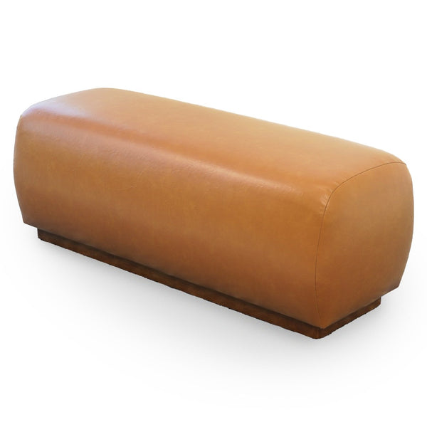 English Elm Kelvin Handcrafted Vegan Leather Upholstered Bench for Entryway Bedroom Footboard B183P281175