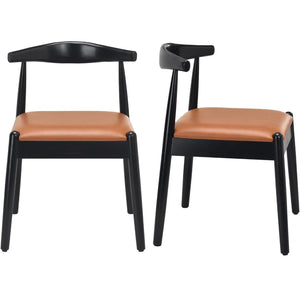 English Elm Weave Dining Chairs Set Of 2 - Handwoven Seat & Solid Oak Frame For Timeless Mid-Century Style T3623P371950-GIGA