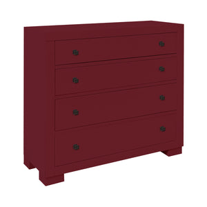 Templeton 4-Drawer Cabinet - Red 17643 Elk Home