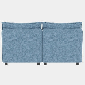 English Elm Love Seat Modular Sectional Sofa with Hidden Storage Mid Century Modern Small Space W680S00143