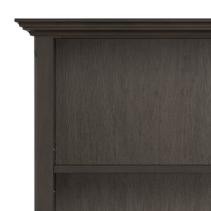 English Elm Amherst 36-Inch Solid Pine 5-Shelf Bookcase In Hickory Brown - Rustic Charm For Any Space B136P238613