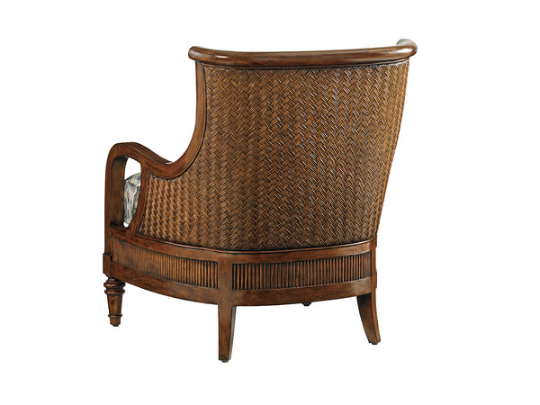 Lexington Tommy Bahama Home Island Paradise Chair - Embrace Relaxed Living With Woven Raffia & Rich Island Colors For Your Home  Wood 1766-11-40