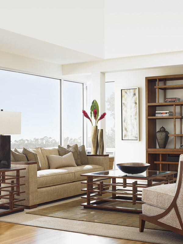 Lexington Tommy Bahama Home Nobu Square Cocktail Table - Luxurious Pan-asian Design With Elegant Glass Top For Contemporary Living Sebana  556-943