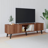 Manhattan Comfort Doyers Mid-Century Modern TV Stand Nut Brown 176AMC174