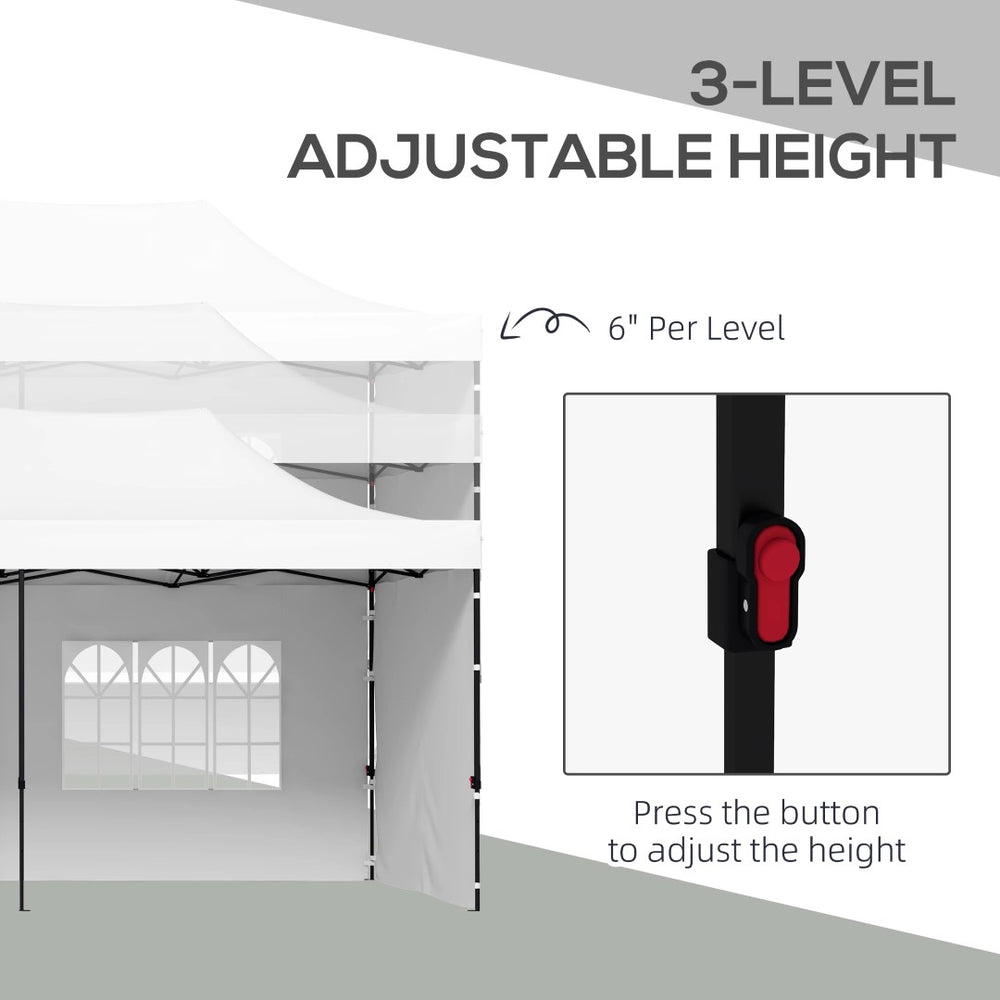 English Elm Pop up Canopy Shelter Uv 30 Plus Oxford Fabric Steel Frame Outdoor Event Tent T3971S00073