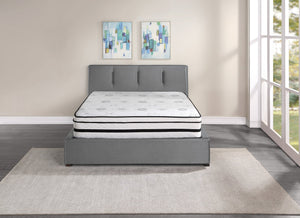 English Elm 12-inch Vela Promo Hybrid Queen Mattress with Breathable Quilted Cover, Green Tea Freshness, Plush Support White 16.5 L x 16.5 W x 63.75 H B011P213352