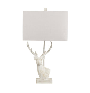 Crestview Collection 27.75"H Deer-inspired Table Lamp With Elegant Antlers - Rustic Chic Lighting For Woodland Decor   Cvazvp132