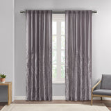 Madison Park Andora Transitional Curtain Panel MP40-1296 Grey