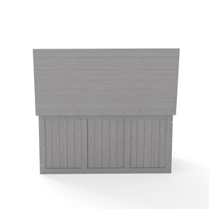 English Elm 67 Gallon Solid Wood Outdoor Deck Box with Seat and Tabletop for Patio Storage W2640P327221