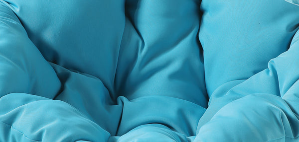 OSP Home Furnishings Papasan Chair Blue