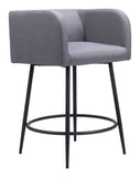 Horbat Counter Stool - Set of 2 Gray 110065 Zuo Modern