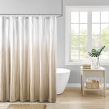 Ara Modern/Contemporary Ombre Printed Seersucker Shower Curtain