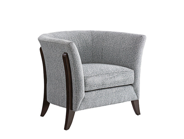 Lexington Westgate Contemporary Sofa - Elegant Mocha Finish, Plush Upholstered Seating & Architectural Design  Wood 1781-11-43