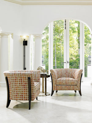 Lexington Westgate Chair - Contemporary Comfort With Cathedral Cherry Veneers & Elegant Mocha Finish Design  Wood 1781-11-42