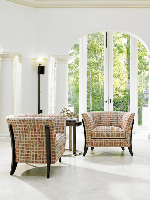 Lexington Westgate Chair - Contemporary Comfort With Cathedral Cherry Veneers & Elegant Mocha Finish Design  Wood 1781-11-42