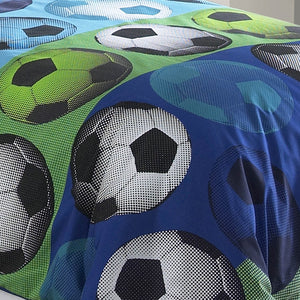 English Elm Soccer League 4Pc Full Comforter Set - Cozy & Stylish Bedding For Young Athletes With Reversible Design B340P341976-GIGA