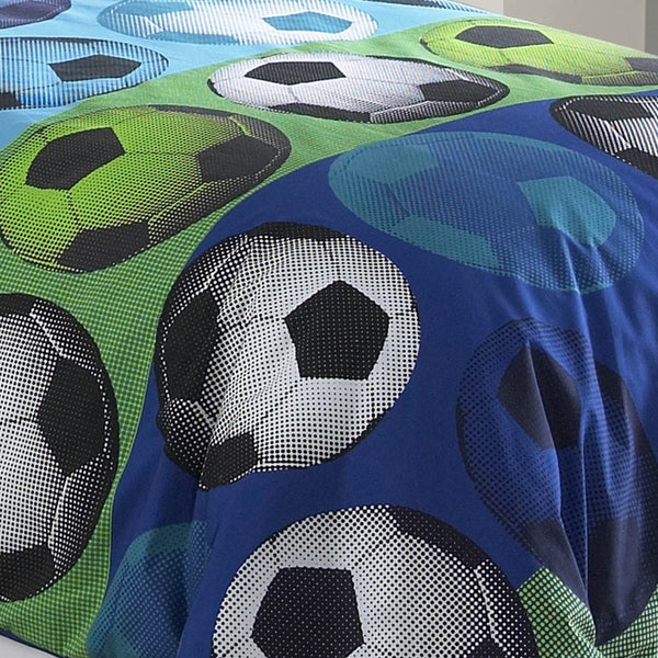 English Elm Soccer League 4Pc Full Comforter Set - Cozy & Stylish Bedding For Young Athletes With Reversible Design B340P341976-GIGA