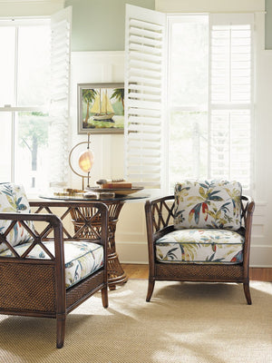 Lexington Tommy Bahama Home Aruba Dining Table – Embrace Island Living With Woven Rattan And Elegant Design For Your Home Caribbean Sunset  593-870-36c