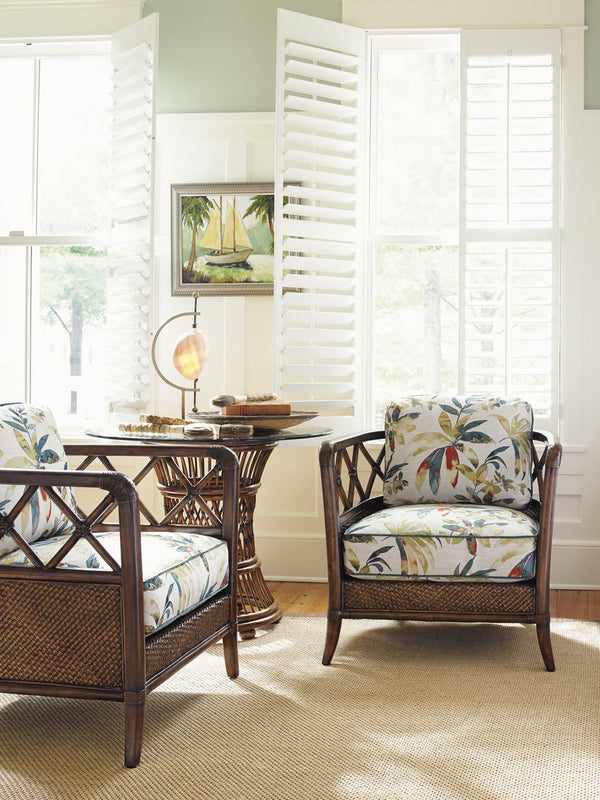 Lexington Tommy Bahama Home Aruba Dining Table – Embrace Island Living With Woven Rattan And Elegant Design For Your Home Caribbean Sunset  593-870-36c