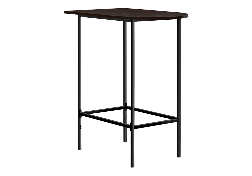 English Elm Home Bar Table - Contemporary 36" Rectangular Pub Height Design For Small Spaces, Espresso & Black B2710P219008
