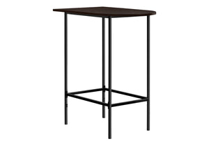 English Elm Home Bar Table - Contemporary 36" Rectangular Pub Height Design For Small Spaces, Espresso & Black B2710P219008