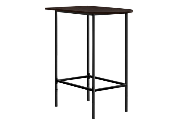 English Elm Home Bar Table - Contemporary 36" Rectangular Pub Height Design For Small Spaces, Espresso & Black B2710P219008