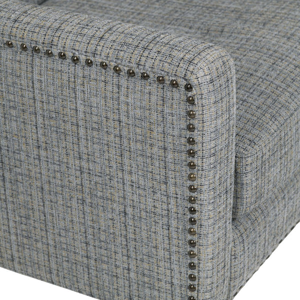 Crestview Collection Modern Indigo Accent Chair - Stylish Comfort For Your Living Room With Sturdy Legs And Plush Cushion Gray Polyester Evfzr4351nnvy