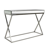 Christopher Knight Home® - Noble House - Murley Modern Glam Console Table with Mirror Tabletop, Silver