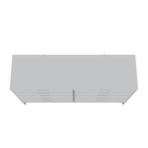 Manhattan Comfort Rockefeller Mid-Century Modern 3- Piece Bedroom Dresser Set White 178GMC1