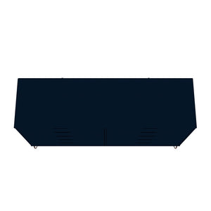 Manhattan Comfort Rockefeller Mid-Century Modern 3- Piece Bedroom Dresser Set Tatiana Midnight Blue 178GMC4