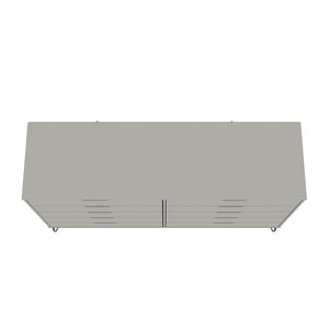 Manhattan Comfort Rockefeller Mid-Century Modern 3- Piece Bedroom Dresser Set Off White 178GMC8