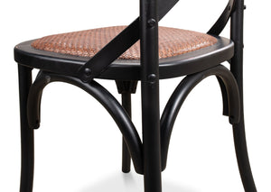 Sarreid Tuileries Gardens Side Chair Set Of 2 - Elegant Birch Design With Stunning Shanghai Black Finish Black  17906