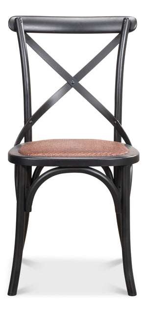 Sarreid Tuileries Gardens Side Chair Set Of 2 - Elegant Birch Design With Stunning Shanghai Black Finish Black  17906