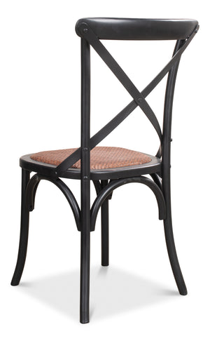 Sarreid Tuileries Gardens Side Chair Set Of 2 - Elegant Birch Design With Stunning Shanghai Black Finish Black  17906