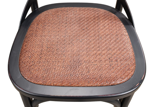 Sarreid Tuileries Gardens Side Chair Set Of 2 - Elegant Birch Design With Stunning Shanghai Black Finish Black  17906