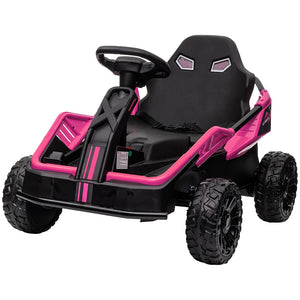 English Elm Qaba 24v Dual Motor Kids Ride on Car with Remote Spring Suspension and Led Lights W2225P217191