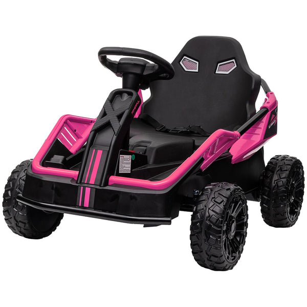English Elm Qaba 24v Dual Motor Kids Ride on Car with Remote Spring Suspension and Led Lights W2225P217191