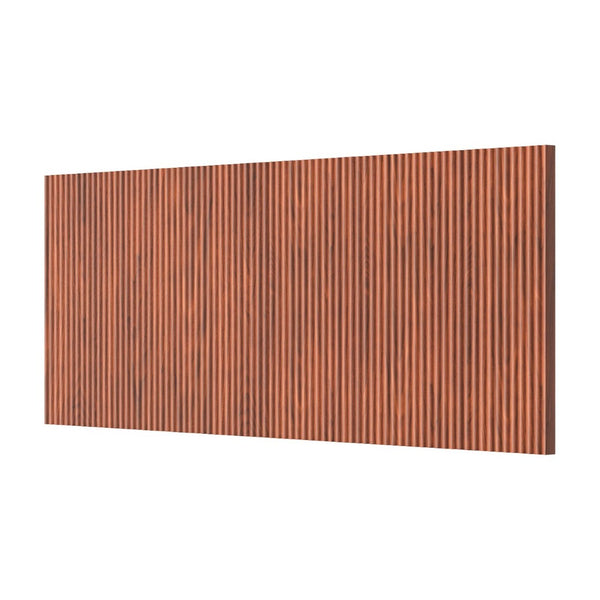 English Elm Modern Wavy Wall-mounted Queen Headboard with Organic Wood Grain Bohemian Bedroom Texture Walnut W1820P407910