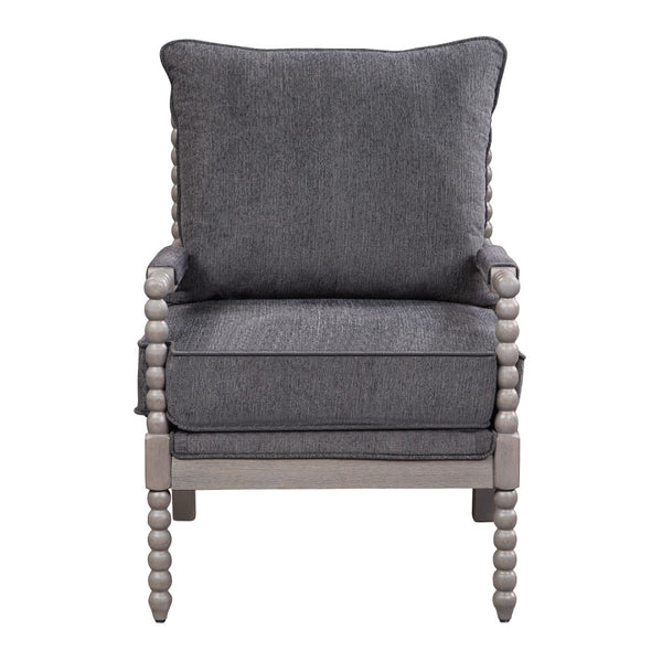 OSP Home Furnishings Abbott Chair Charcoal