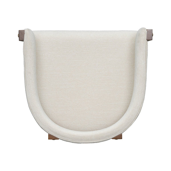 English Elm Christopher Knight Home® - COUNTER Mid-Century Modern 2-Piece Upholstered Barrel Back Stools with Rubberwood Frame and Foam Padding Beige N771P243848D