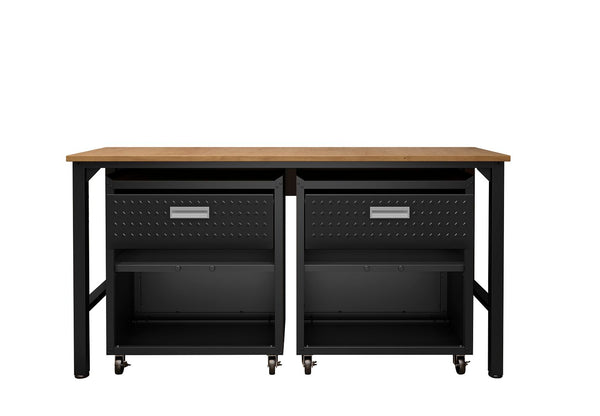 Manhattan Comfort Fortress Modern Garage Set Charcoal Grey 17GMC-CH