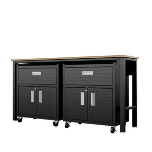 Manhattan Comfort Fortress Modern Garage Set Charcoal Grey 17GMC-CH